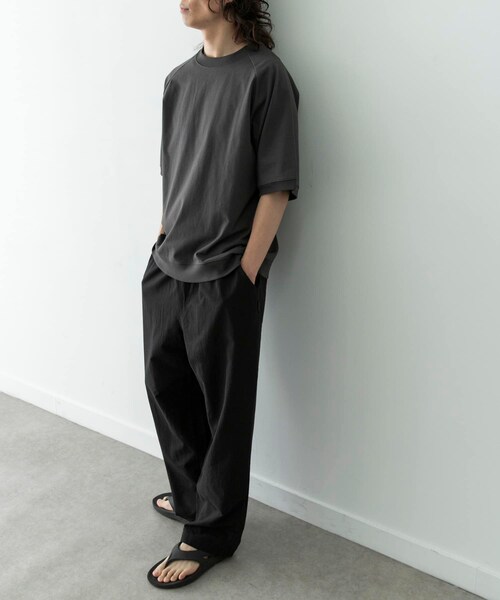 URBAN RESEARCH Sonny Label（アーバンリサーチサニーレーベル）の「リネン混ワイドイージーパンツ（その他パンツ・メンズ・ブラック/ベージュ・S/M/L）」の9枚目の写真