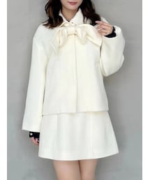 MERCURYDUO（マーキュリーデュオ）の「ビッグリボンショートコート（その他アウター・レディース）」
