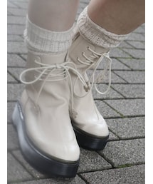 merry jenny | flower lace up ブーツ(ブーツ)