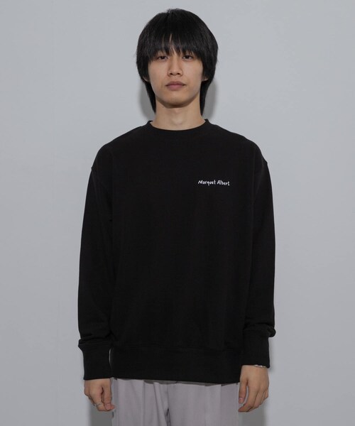 SENSE OF PLACE by URBAN RESEARCH（センスオブプレイスバイアーバンリサーチ）の「『別注』Albert Marquet ロゴスウェット（スウェット・メンズ・GRAY/BLACK/GREEN・M/L）」の11枚目の写真
