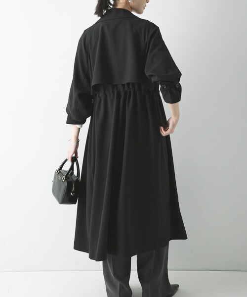 URBAN RESEARCH(アーバンリサーチ)の「『撥水/UVカット』ドロストトレンチコート(ステンカラーコート・レディース・GREGE/BEIGE/BLACK・36/38)」の7枚目の写真