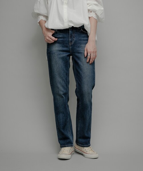 URBAN RESEARCH Sonny Label（アーバンリサーチサニーレーベル）の「Healthy DENIM　Celery Long（デニムパンツ・レディース・Dark Used/Black Used・23/24/25）」の20枚目の写真
