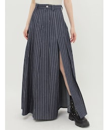 EVRIS | デニムプリーツスカート(デニムスカート)