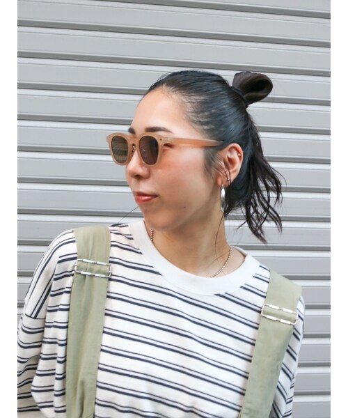 Ungrid（アングリッド）の「クリアフレームサングラス（サングラス・レディース・グレー/ブラウン・F）」の5枚目の写真