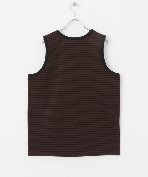 SENSE OF PLACE by URBAN RESEARCH（センスオブプレイスバイアーバンリサーチ）の「ボーダータンクトップ（タンクトップ・メンズ・BROWN/IVORY/BLACK・M/L）」の7枚目の写真