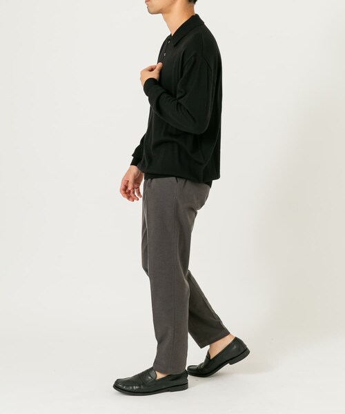 URBAN RESEARCH ROSSO（アーバンリサーチロッソ）の「イタリア糸メリノウールニットポロシャツ（ニット/セーター・メンズ・GREIGE/GRAY/DARK BROWN/NAVY/BLACK・M/L）」の18枚目の写真