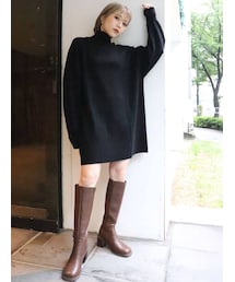 MURUA | サイドリブルーズニットワンピース(ワンピース)