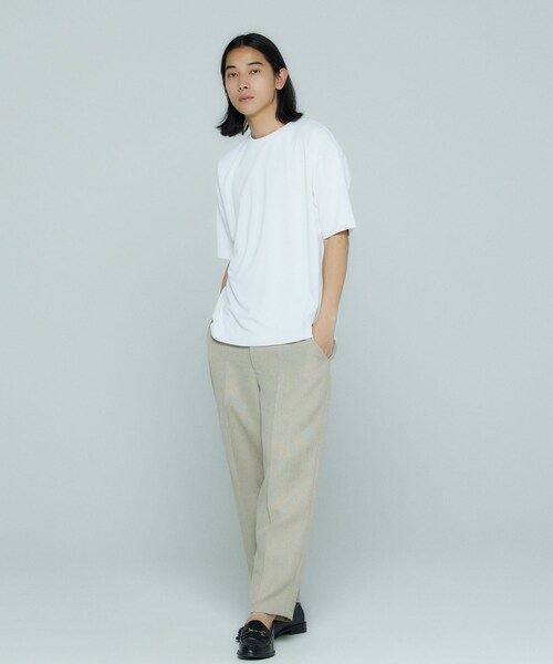 ITEMS URBANRESEARCH(アイテムズ アーバンリサーチ)の「『UR TECH ひやサラクール』 ライトポンチ トップス(Tシャツ/カットソー・メンズ・BLU/OFF/BLK/GREIGE/GRN・S/M/L/XL)」の8枚目の写真