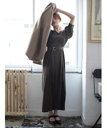 dazzlin | Ｖネックロングシャツワンピース(ワンピース)