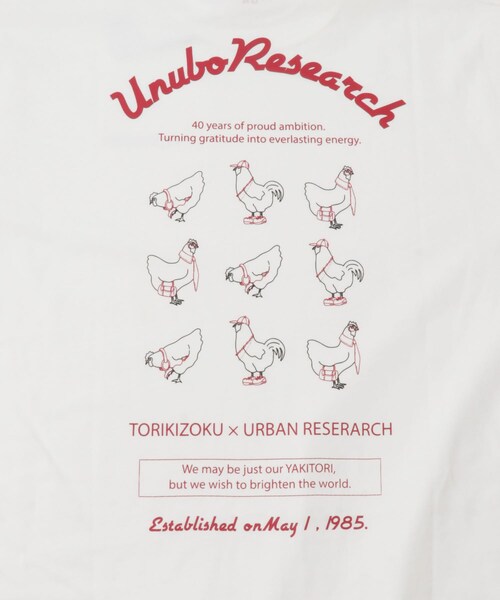 URBAN RESEARCH（アーバンリサーチ）の「鳥貴族×UR　UnuboResearch SHORT-SLEEVE T-SHIRTS A（Tシャツ/カットソー・メンズ・WHITE/OATMEAL/CHARCOAL/BLACK/MOCHA・M/L/XL）」の14枚目の写真