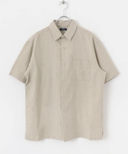 ITEMS URBANRESEARCH（アイテムズ アーバンリサーチ）の「『セットアップ対応』天然素材リネンコットンレギュラーカラー半袖シャツ（シャツ/ブラウス・メンズ・IVO/BRN/CHA/TERRACOTTA・M/L/XL）」の16枚目の写真