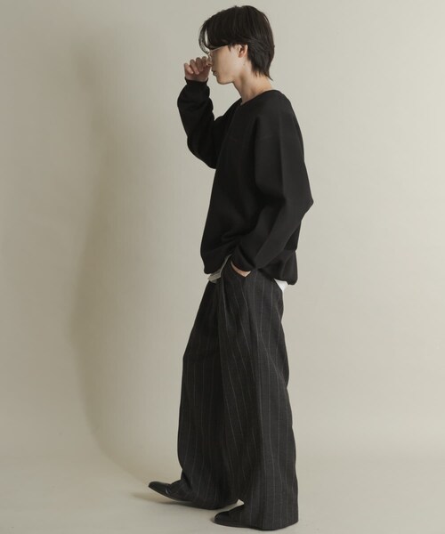 SENSE OF PLACE by URBAN RESEARCH(センスオブプレイスバイアーバンリサーチ)の「カノコVネックスウェット(スウェット・メンズ・BLACK/NAVY/BORDEAUX・M/L)」の11枚目の写真