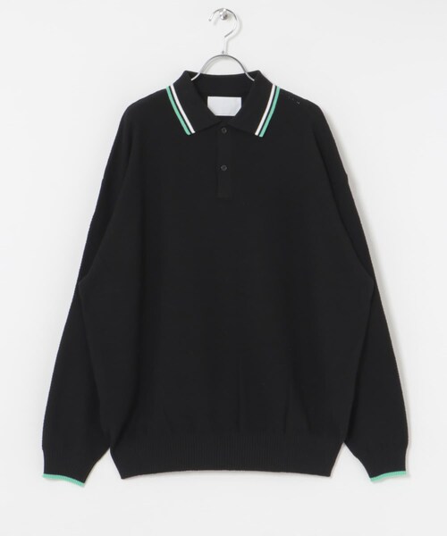 URBAN RESEARCH(アーバンリサーチ)の「URBAN RESEARCH iD カノコオーバーニットポロ ロングスリーブ(ポロシャツ・メンズ・BEIGE/BLACK/RED/MINT・M/L)」の6枚目の写真
