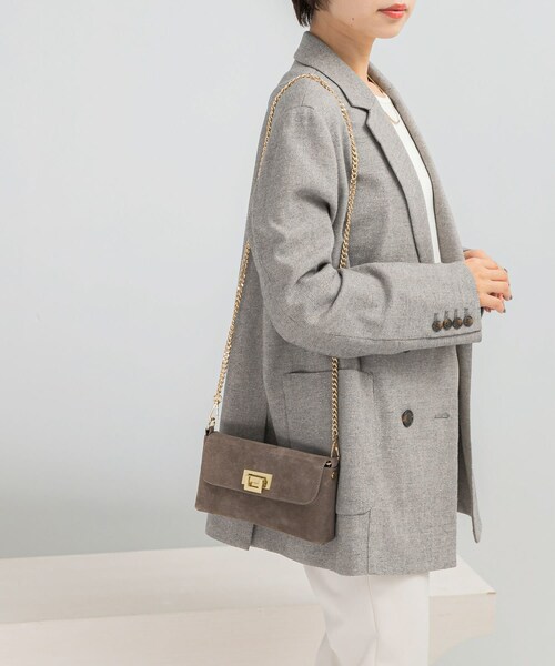 URBAN RESEARCH ROSSO（アーバンリサーチロッソ）の「AULENTTI　スエードチェーンBAG（ショルダーバッグ・レディース・TAUPE/MARRON・Free）」の11枚目の写真