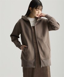 nissen | 綿100％裏起毛スウェットロング丈ビッグパーカー（抗菌防臭・毛玉防止・静電気防止）＜大きいサイズ有＞(パーカー)