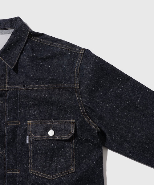 ADAM ET ROPE'(アダムエロペ)の「【New Manual / ニューマニュアル】 #006 LV 2ND T-BACK JK(デニムジャケット・メンズ・ネイビー・L/XL)」の6枚目の写真