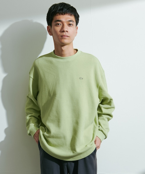 URBAN RESEARCH DOORS（アーバンリサーチドアーズ）の「『別注』LACOSTE×DOORS　THICK PIQUE ROUND LONG-SLEEVE（Tシャツ/カットソー・メンズ・HAMMAM/ABYSS BLUE/BIRCH/BLACK BIRD・3/4/5）」の22枚目の写真