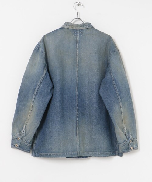 URBAN RESEARCH（アーバンリサーチ）の「HERILL　Nepdenim coveralljacket（カバーオール・メンズ・VT Worn/White・2/3）」の19枚目の写真