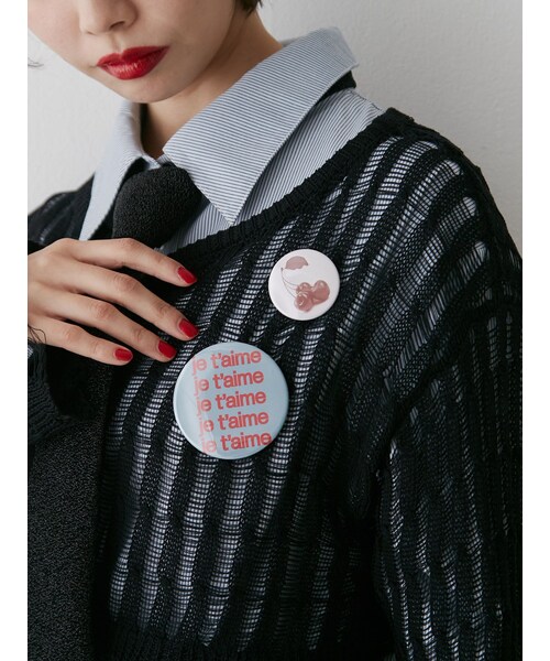 jouetie(ジュエティ)の「4セット缶バッジ(チャーム・レディース・ブルー/ピンク・F)」の6枚目の写真