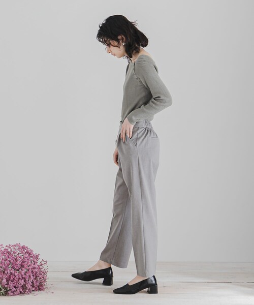 SENSE OF PLACE by URBAN RESEARCH(センスオブプレイスバイアーバンリサーチ)の「CARREMANテーパードパンツ(その他パンツ・レディース・BEIGE/BLACK/L.GRAY/BEG×BRN・XS/S/M/L)」の19枚目の写真