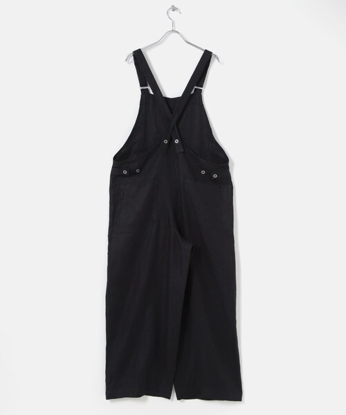 かぐれ（カグレ）の「リネンバッククロスサロペット（サロペット/オーバーオール・レディース・GREGE/BLACK・Free）」の4枚目の写真