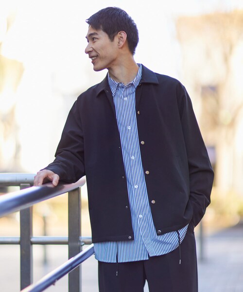 ITEMS URBANRESEARCH(アイテムズ アーバンリサーチ)の「『セットアップ対応』ウォッシャブル×クールタッチ TRコーチジャケット(ブルゾン・メンズ・CHK/BEG/GRY/BLK・M/L)」の15枚目の写真