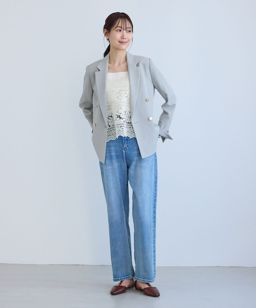 ROPE' PICNIC（ロペピクニック）の「ケミカルレースビスチェ（キャミソール・レディース・オフホワイト・F）」の11枚目の写真