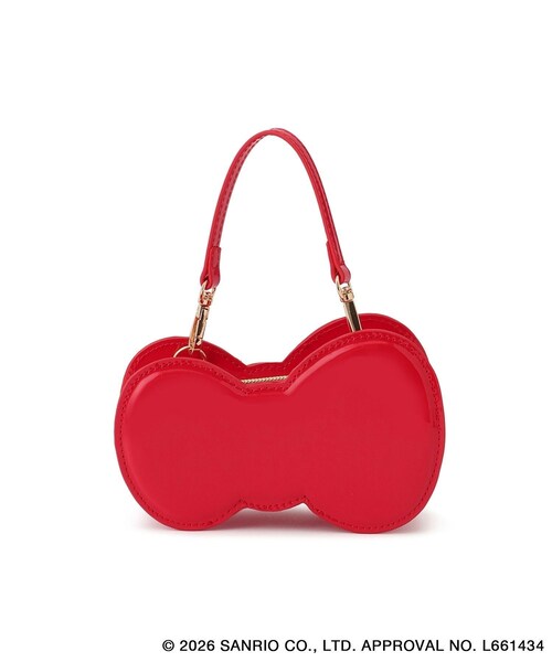 ROPE' PICNIC(ロペピクニック)の「【ROPE' PICNIC×ハローキティ】2WAYストラップ付きミニショルダーリボンバッグ(トートバッグ・レディース・ブラック/レッド・F)」の20枚目の写真