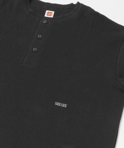 URBAN RESEARCH（アーバンリサーチ）の「SEE SEE　THERMAL HENLY LS TEE（Tシャツ/カットソー・メンズ・WHITE/B/GREY杢/B/BLACK/W/NAVY/W・M/L/XL/XXL）」の12枚目の写真