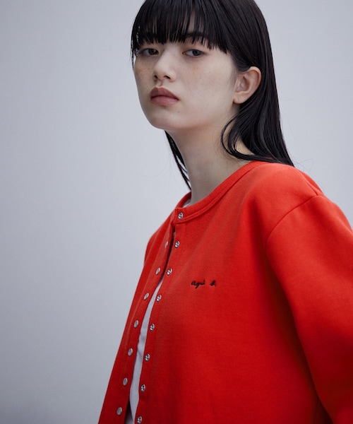 ADAM ET ROPE'(アダムエロペ)の「【agnes b. pour ADAM ET ROPE'】CARDIGAN PRESSIONS(カーディガン/ボレロ・レディース・ブラック/パープル/レッド・S)」の21枚目の写真