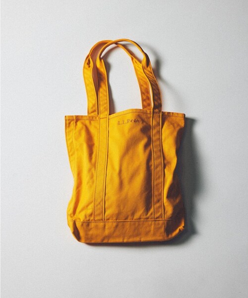bonjour records(ボンジュールレコーズ)の「L.L.Bean/エル・エル・ビーン record tote bag for bonjor records exclusive(トートバッグ・レディース・チャコール/オレンジ・F)」の22枚目の写真