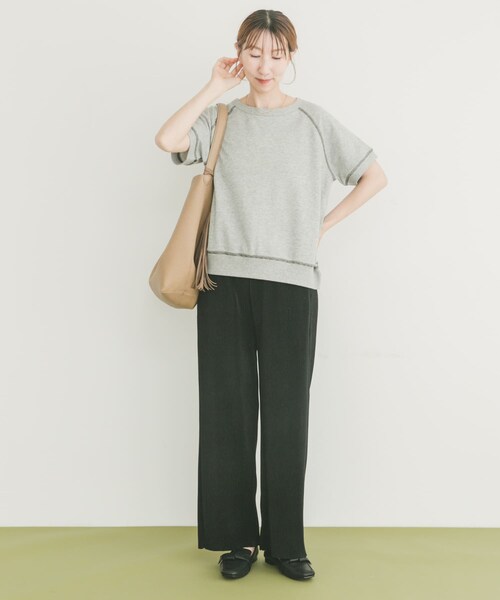 ITEMS URBANRESEARCH（アイテムズ アーバンリサーチ）の「ラメハンソデスウェットプルオーバー（スウェット・レディース・GRY/NVY/CHERRY・FREE）」の17枚目の写真
