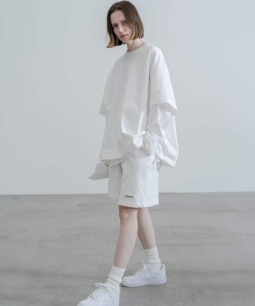 URBAN RESEARCH（アーバンリサーチ）の「dDdDdDd　WIDE SWEAT SHORTS（その他パンツ・メンズ・WHITE/BLACK/NAVY/M.GRAY・S/M/L/XL/XXL）」の6枚目の写真