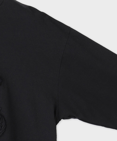 ROPE'(ロペ)の「【Masaco Teranishi(マサコテラニシ)】MONARDA EMBROIDERED LONG TEE|トップス(Tシャツ/カットソー・レディース・ブラック/オフホワイト・F)」の22枚目の写真