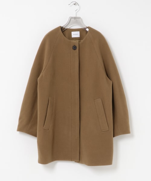 URBAN RESEARCH(アーバンリサーチ)の「スーパー100ウールモッサノーカラーコート(テーラードジャケット・レディース・ALMOND/D.NAVY・36/38)」の1枚目の写真