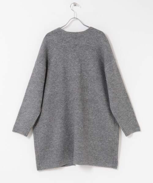 ITEMS URBANRESEARCH（アイテムズ アーバンリサーチ）の「ニットガウン（テーラードジャケット・レディース・GRY/BRN/L.KHK・FREE）」の14枚目の写真