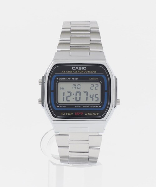 URBAN RESEARCH DOORS（アーバンリサーチドアーズ）の「CASIO　A164WA-1QJH（アナログ腕時計・メンズ・SILVER/BLU・One）」の3枚目の写真