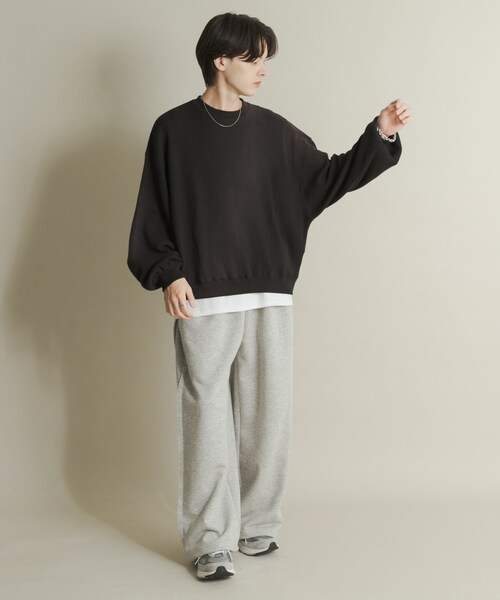 SENSE OF PLACE by URBAN RESEARCH(センスオブプレイスバイアーバンリサーチ)の「フェードワッフルバルーンスウェット(スウェット・メンズ・BLACK/BROWN/BLUE・M/L)」の17枚目の写真