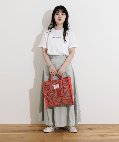 THE GOODLAND MARKET（ザグッドランドマーケット）の「PROJECT 1000　P1000-Hand Tote Bag（ハンドバッグ・レディース・02Lavender/01Black/03Orange・one）」の12枚目の写真