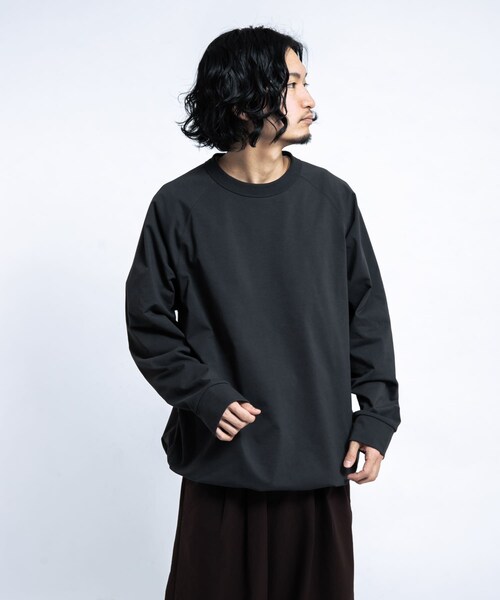 EKAL（エカル）の「DRY OUT BALLOON FIT LONG-SLEEVE T-shirts（Tシャツ/カットソー・メンズ・ホワイト/ネイビー/チャコール・M/L）」の17枚目の写真
