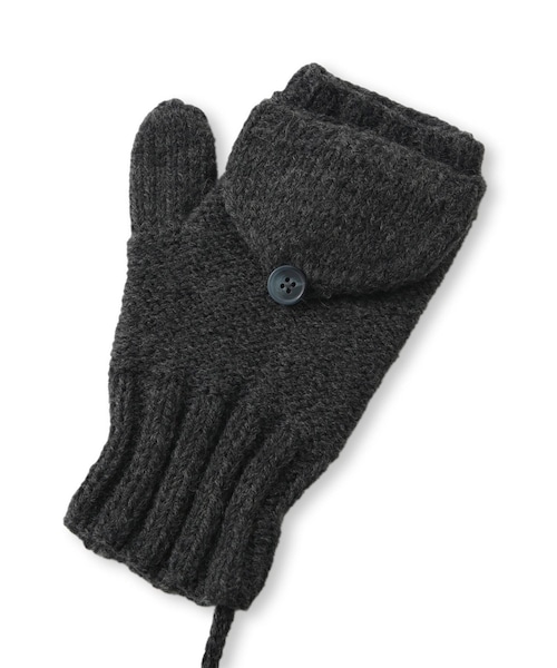 ADAM ET ROPE'（アダムエロペ）の「【J'aDoRe限定】【ugly sweater club（アグリー セーター クラブ）】Dazed（手袋・レディース・グレー/ピンク/イエロー・F）」の16枚目の写真