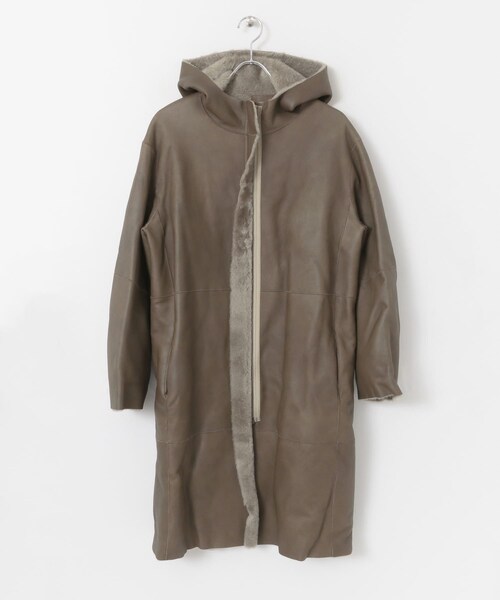 URBAN RESEARCH（アーバンリサーチ）の「YLEVE　MUTON CO∴（ムートンコート・レディース・GREY・1）」の3枚目の写真