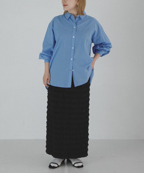 URBAN RESEARCH Sonny Label（アーバンリサーチサニーレーベル）の「『WEB限定』カットフリルナロースカート（スカート・レディース・ブラック・S/M/L/TALL）」の9枚目の写真