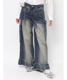 merry jenny | sway ribbonデニムパンツ(デニムパンツ)