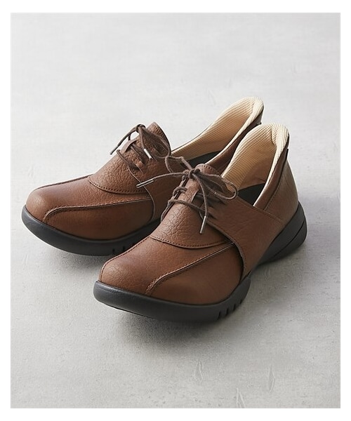 nissen（ニッセン）の「リゲッタ　スットオン　レースアップシューズ（バレエシューズ・メンズ・黒/キャメル/ブラウン・S=22.0~22.5cm/M=23.0~23.5cm/L=24.0~24.5cm/LL=25.0~25.5cm）」の8枚目の写真