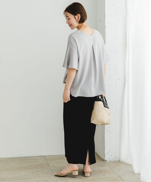 URBAN RESEARCH ROSSO（アーバンリサーチロッソ）の「F by ROSSO　リネンフレアスリーブブラウス（シャツ/ブラウス・レディース・BLUE/PINK/L/GRAY/BLACK・FREE）」の19枚目の写真