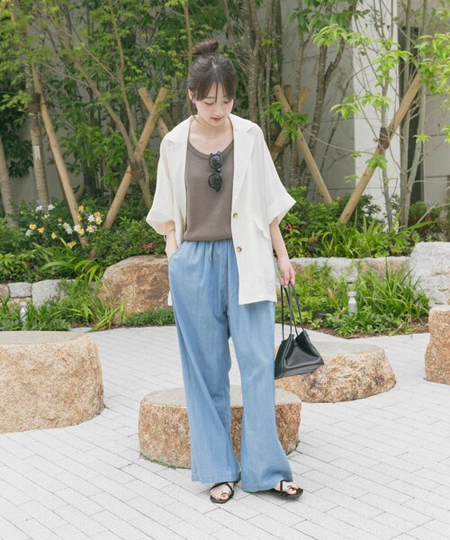 ITEMS URBANRESEARCH（アイテムズ アーバンリサーチ）の「シアードルマンジャケット（テーラードジャケット・レディース・WHT/BLK/BRN/CHK・FREE/Free）」の13枚目の写真