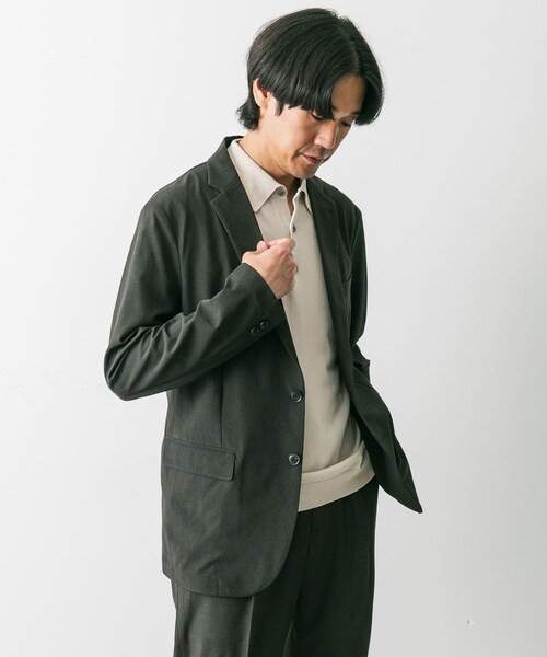 URBAN RESEARCH DOORS(アーバンリサーチドアーズ)の「『イージーケア/速乾』LIFE STYLE TAILOR ウォッシャブルアクティブジャケット(テーラードジャケット・メンズ・KHAKI/NAVY/GRAY・S/M/L/XL)」の20枚目の写真