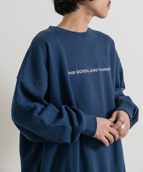 THE GOODLAND MARKET（ザグッドランドマーケット）の「ザ グッドランド マーケット　THE GOODLAND LOGO SWEAT（スウェット・メンズ・D.BLUE/WHITE・M/L/XL）」の16枚目の写真