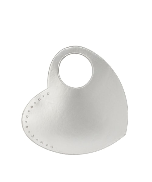 CALNAMUR（カルナムール）の「ビッグハートバッグ（ハンドバッグ・レディース・ブラック/レッド/シルバー・F）」の7枚目の写真